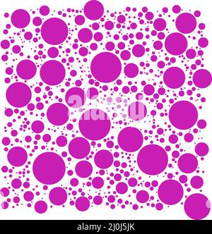 Random circles vector pattern, texture - stock vector illustration, clip-art graphics Stock Vector
