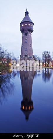 Water tower, landmark, Heide in Holstein, Schleswig-Holstein, Germany, Europe