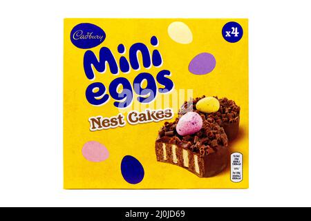Cadbury Mini Eggs Nest Cakes Stock Photo