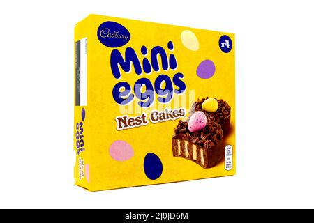 Cadbury Mini Eggs Nest Cakes Stock Photo