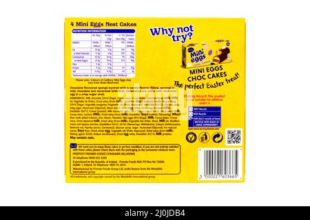 Cadbury Mini Eggs Nest Cakes Stock Photo