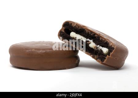 Oreo Cadbury Chocolate Coated Biscuits Stock Photo