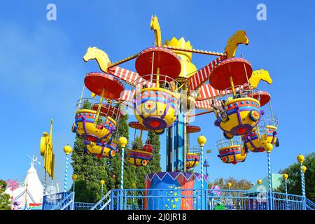 Fairground at Carnival City Casino & Entertainment World, Brakpan, East Rand, Greater Johannesberg, Gauteng Province, Republic of South Africa Stock Photo