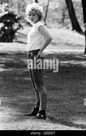 Singer Kim Wilde, who has a record in the charts. 14th April 1981 Stock