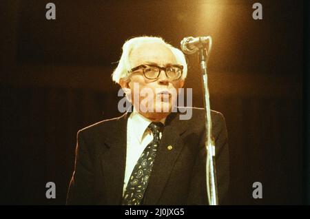Leader of the Labour Party Michael Foot. September 1982. Stock Photo