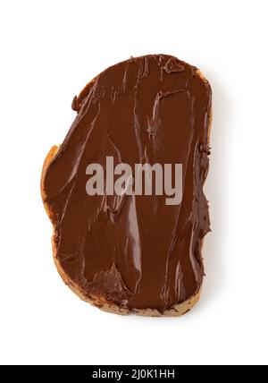 Toast with Chocolate cream Stock Photo