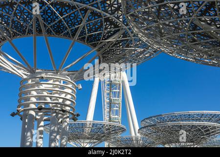 Dubai Eye or Al Ain, Bluewaters Island. United Arab Emirates. Middle East. Stock Photo