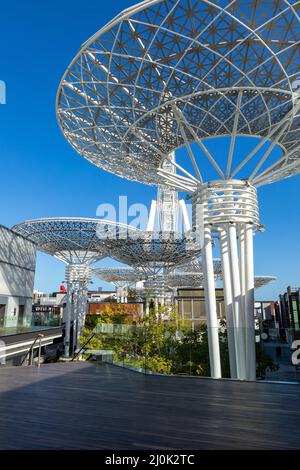 Dubai Eye or Al Ain, Bluewaters Island. United Arab Emirates. Middle East. Stock Photo