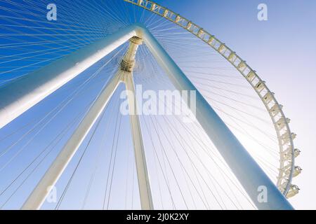 Dubai Eye or Al Ain, Bluewaters Island. United Arab Emirates. Middle East. Stock Photo