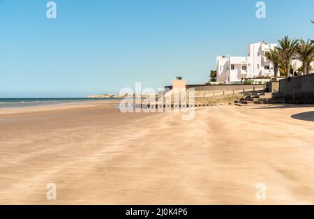 Landscape of Shatti Al Qurum Beach in Muscat, Sultanate of Oman, Middle East Stock Photo