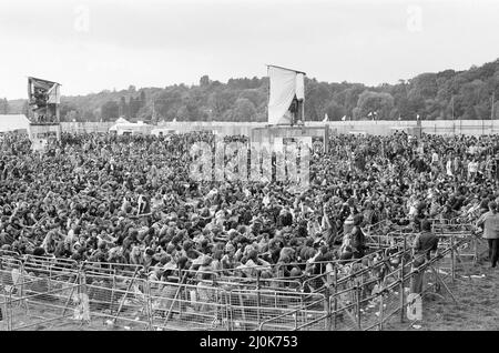 Reading Rock Festival 1980, the 20th National Rock Festival, taking place 22nd to 24th August, at Richfield Avenue, Reading, Pictures Friday 22nd August 1980. Stock Photo