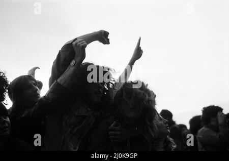 Reading Rock Festival 1980, the 20th National Rock Festival, taking place 22nd to 24th August, at Richfield Avenue, Reading, Pictures Friday 22nd August 1980. Stock Photo