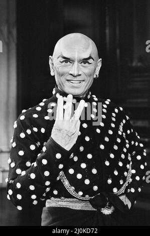 Yul Brynner, Actor at the London Palladium Theatre, 22nd August 1980 ...