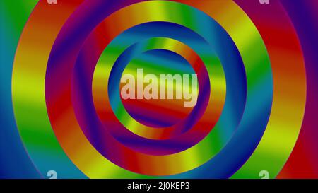 Glowing multicolored gradient circles Stock Photo