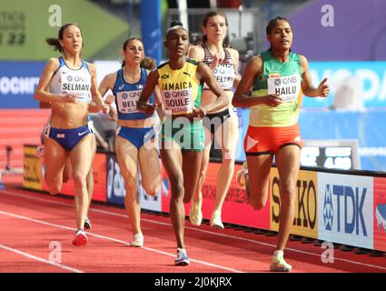Freweyni HAILU of Ethiopia, Heats 800 M Women during the World