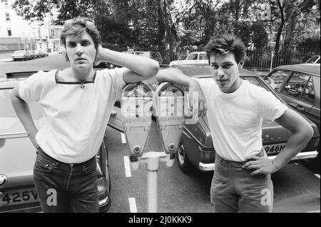 Duran Duran, music group.(Picture) shows Simon Le Bon (left) and