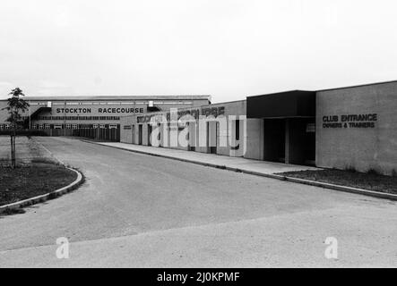 Stockton Racecourse (September 1855 - 16 June 1981), also known as Teesside Park. 18th July 1981. Stock Photo