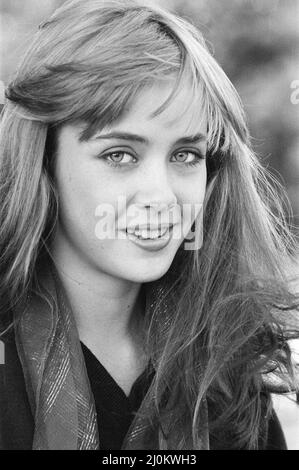 Lysette Anthony, British actress aged 17 years old, on set of new ...