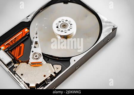 Image of broken hard disk drive Stock Photo