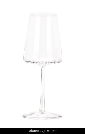 Empty wine power glass, isolated on white Stock Photo