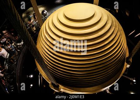 Taipei 101 tuned mass damper Stock Photo