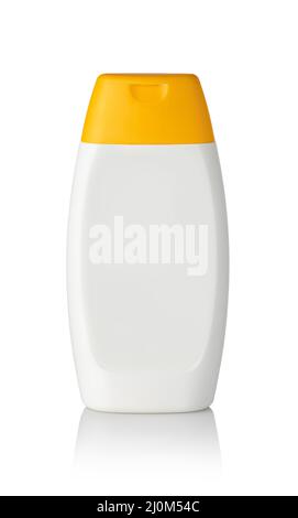 Plastic Shampoo Bottles Stock Photo