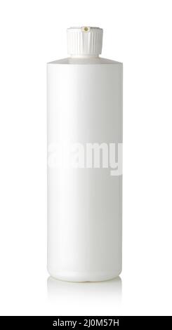 Plastic Shampoo Bottles Stock Photo