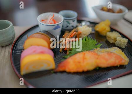 New Year dishes (Japanese New Year) Stock Photo