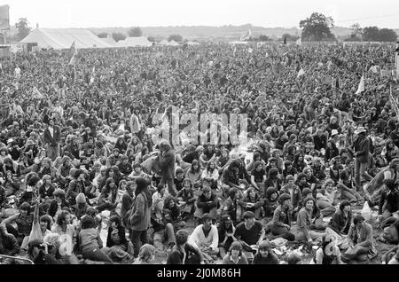 Reading Rock Festival 1980, the 20th National Rock Festival, taking place 22nd to 24th August, at Richfield Avenue, Reading, Pictures Friday 22nd August 1980. Stock Photo