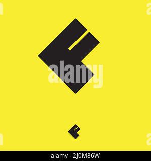 Letter F logo design vector Stock Vector