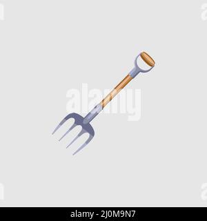 Rake icon. Cartoon of sickle vector icon Stock Vector