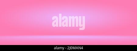 Abstact photographic Pink Gradient studio backdrop Background. Stock Photo