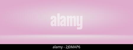 Abstact photographic Pink Gradient studio backdrop Background. Stock Photo