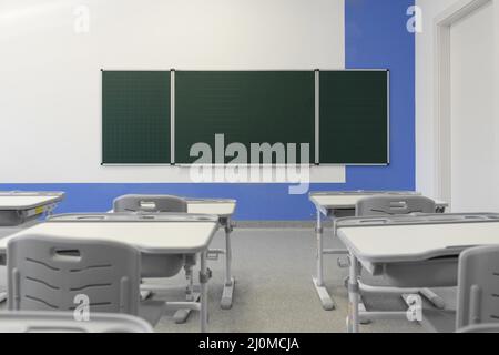 High angle class view Stock Photo