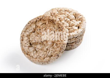 Cereals crispbread on white background with soft shadow Stock Photo