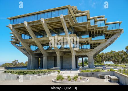 Geisel Library is the main library building of the University of California San Diego Library. Stock Photo