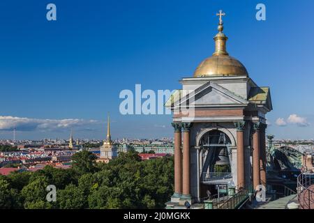 View from Saint Isaac's Cathedral - St. Petersburg Russia Stock Photo