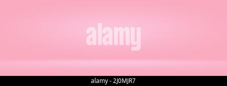 Abstact photographic Pink Gradient studio backdrop Background. Stock Photo