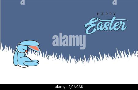 Happy easter holiday with colorful painted egg Stock Vector