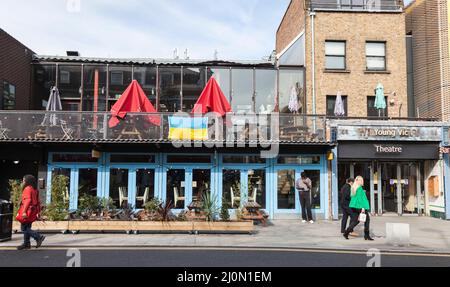 Young Vic Theatre in The Cut in London,England,UK Stock Photo