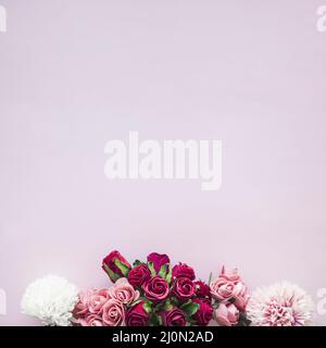 Composition various flowers Stock Photo