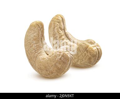 Cashew nuts isolated on white background Stock Photo