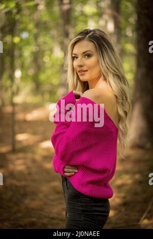 A Gorgeous Blonde Cowgirl Model Poses Outdoors While Enjoying The Spring  Weather Stock Photo, Picture and Royalty Free Image. Image 197755115.