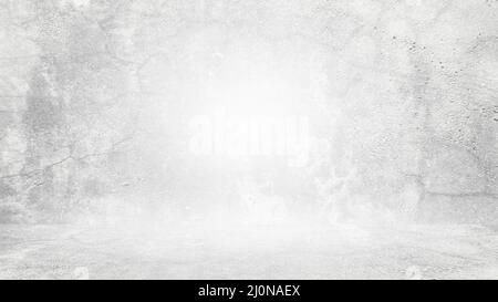 Grungy white background of natural cement or stone old texture as a retro pattern wall. Conceptual wall banner, grunge, material Stock Photo