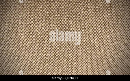Linen fabric rough texture. Christmas canvas for textiles, clothing, interior, creativity in Scandinavia, Provence, rustic style Stock Photo