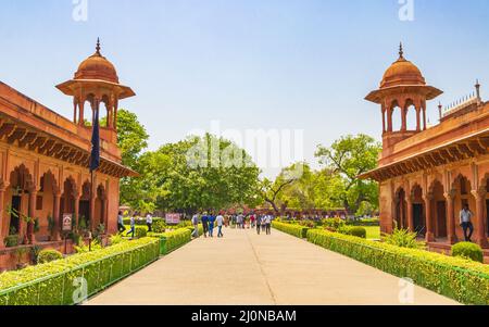 Taj Mahal Great Gate entrance architecture Agra Uttar Pradesh India. Stock Photo