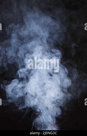 Seamless white smoke texture black background. High quality and resolution beautiful photo concept Stock Photo