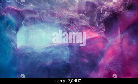 steam leak mysterious haze blue magenta fluid gas Stock Photo