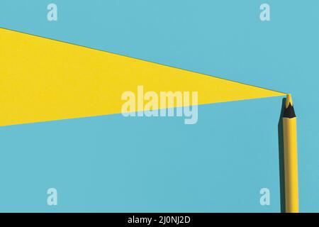View yellow pen. High quality and resolution beautiful photo concept Stock Photo