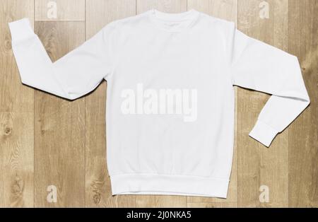 White casual hoodie. High quality and resolution beautiful photo concept Stock Photo